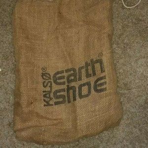 1960s Earth Shoe Burlap Bag